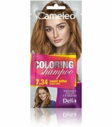 Delia Cosmetics Cameleo Szampon koloryzujący nr 7.34 Słodkie Toffee 1szt