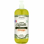 Mydło marsylskie w płynie z olejkiem pomarańczy czerwonej BIO, Alepia, 1000ml
