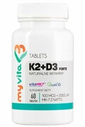 Witamina K2 MK7 100mcg + D3 2000IU, MyVita