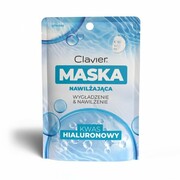 Maska do twarzy w płacie, nawilżająca, wygładzająca z kwasem hialuronowym, Clavier, 25ml