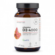 Witamina D3 4000 IU, Aura Herbals, 90 kapsułek