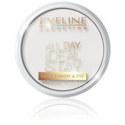 Eveline All Day Ideal Stay Puder prasowany matujący Matt Finish & Fix 1szt