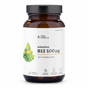 Witamina B12 100 µg, metylokobalamina, Aura Herbals, 120 kapsułek