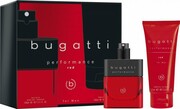 BUGATTI Zestaw prezentowy męski Performance Red (woda toaletowa 100 ml + żel pod prysznic 200 ml)