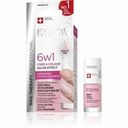 EVELINE Nail Therapy Professional Odżywka do paznokci nadająca kolor Care&Colour 6w1 - Crystal Rose 5 ml.