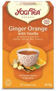 Herbata imbirowo-pomarańczowa z wanilią GINGER ORANGE WITH VANILLA, Yogi Tea, 17x1,8g