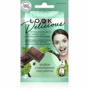 Eveline Look Delicious Wygładzająca Bio Maseczka z naturalnym peelingiem - Mint & Chocolate 10ml