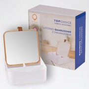 TOP CHOICE Lusterko kosmetyczne - Bamboo organizer