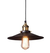 Żyrandol loft lampa sufitowa czarna złota metal