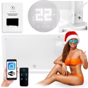 Grzejnik konwektorowy elektryczny szklany mocny