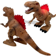 Dinozaur t-rex duży interaktywny zieje ogniem chodzący ryczy świeci duży