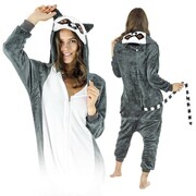 Lemur Kigurumi Onesie dres piżama kombinezon