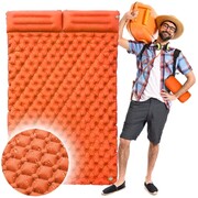Materac dwuosobowy pomarańczowy