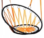 Huśtawka krzesło bujak wiszący - bocianie gniazdo pomarańczowe