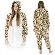 Leopard Kigurumi Onesie dres piżama kombinezon
