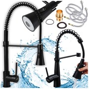 Komplet bateria kuchenna ruchoma stojąca zlew elastyczna wylewka perlator