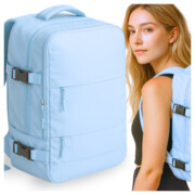 Plecak do samolotu damski 40x20x25 z kompresją turystyczny bagaż podręczny