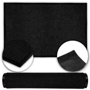 Wycieraczka mata do butów pod drzwi wejściowa czarna zewnętrzna 90 x 150 cm
