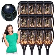 Lampa solarna pochodnia led 12 sztuk