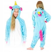 Dres przebranie piżama dla dzieci kombinezon strój pluszowy pegaz kostium - L