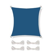 Żagiel przeciwsłoneczny parason daszek 3,6 x 3,6 m ciemny niebieski