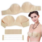 Biustonosz samonośny stanik bardotka push-up