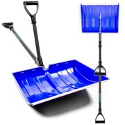 Łopata szufla do odśnieżania składana dwie rączki - niebieska