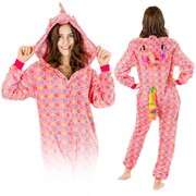 KIGURUMI ONESIE piżama Jednorożec różowe GWIAZDY