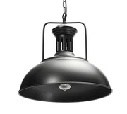 Żyrandol loft lampa sufitowa czarna vintage metal