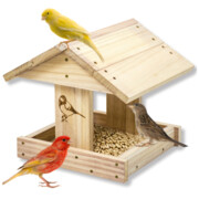 Karmnik dla ptaków domek budka DIY eko drewno ogrodowy solidny na zimę XXL