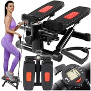 Steper prosty z linkami do ćwiczeń 2w1 wyświetlacz licznik schody fitness