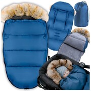 Śpiwór otulacz śpiworek na sanki do wózka fotelika na zimę futro pokrowiec