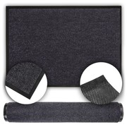 Wycieraczka gładka szara gumowa drzwi mata antypoślizgowa miękka 120 x 80cm