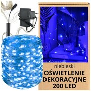 Anielskie włosie 200LED światełka niebieski