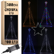 Choinka 200 LED zewnętrzna 300cm