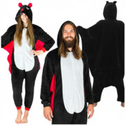 Kigurumi Onesie – kostium/piżama jednoczęściowa unisex Nietoperz