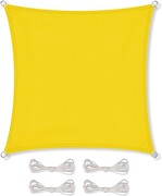 Żagiel przeciwsłoneczny ogrodowy zacieniacz 4x4 m brzoskwiniowy