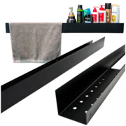 Półka 900-4 czarna ścienna wisząca metalowa