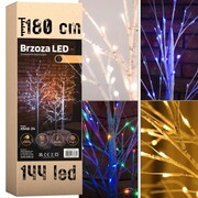 Drzewko świąteczne 144 LED - świecąca brzoza 180 cm