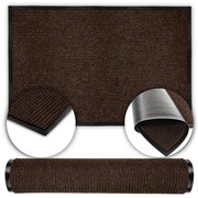 Wycieraczka pod drzwi wejściowa mata do butów duża brąz zewnętrzna 80x120 cm