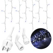 Lampki świąteczne zewnętrzne sople 300LED 12m flash grube przewody