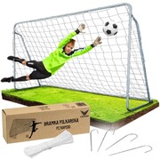 Duża bramka piłkarska metalowa treningowa do piłki nożnej 215 × 150 × 76 cm