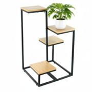 Kwietnik wolnostojący na kwiatki rośliny 4 poziomy metalowy rustykalny 76cm