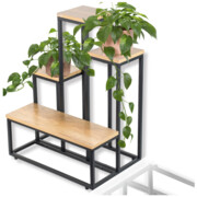 Kwietnik stojący metalowy na kwiaty rośliny doniczki regał industrailny 68