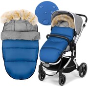 Śpiworek na zimę śpiwór otulacz na sanki do wózka fotelika futro +pokrowiec