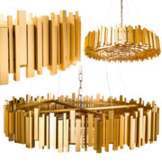 Złoty żyrandol w stylu glamour edycja limitowana