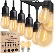 Girlanda ogrodowa świetlna 15m x 30 żarówek e27 wodoodporna ip65 całoroczna