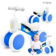 Rowerek biegowy niebieski 4 koła 7