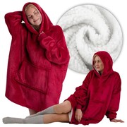 Kocobluza koc bluza miękka duża oversize gruba ciepła kaptur