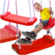 Huśtawka ogrodowa wisząca - czerwona